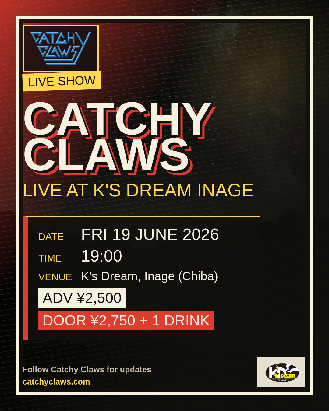 Catchy Claws Live at K's Dream Inage